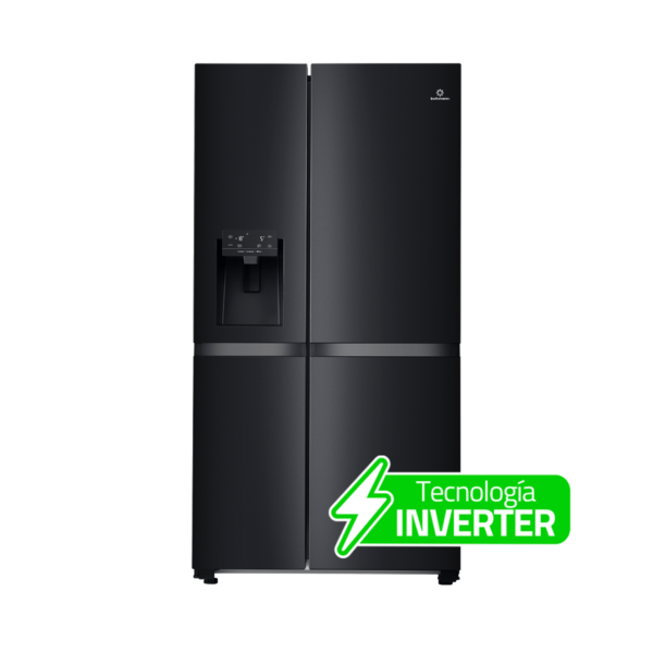 REFRIGERADORA INDURAMA SIDE BY SIDE 669 LITROS NEGRA - Imagen 2