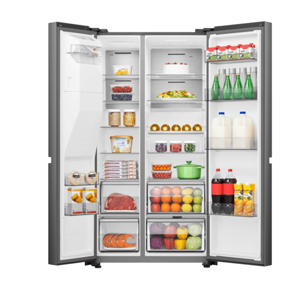 REFRIGERADORA INDURAMA SIDE BY SIDE 669 LITROS NEGRA - Imagen 3