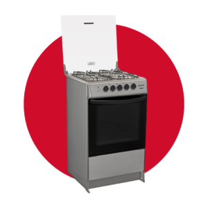 COCINA ECOLINE NOELIA SILVER 21" 4 QUEMADORES