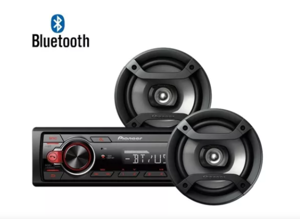 RADIO PARA CARRO PIONEER CON PARLANTES 16CM - Imagen 2