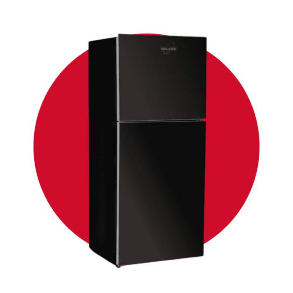 Minibar Walker Doble Puerta 108 Litros Vidrio Negro