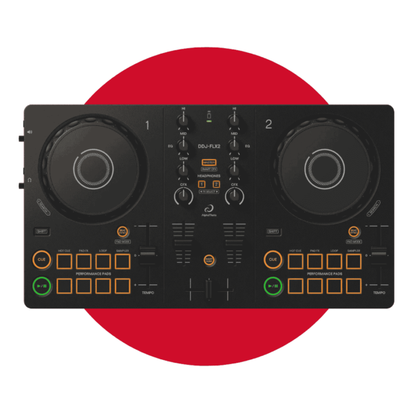 CONTROLADOR DJ ALPHATETA DDJ-FLX2 DE 2 CANALES PARA PRINCIPIANTES