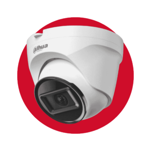 Camara IP Domo de 2 MP, lente de 2.8 mm y 99° de visión. Alcance IR de 30 m, protección IP67 y alimentación PoE