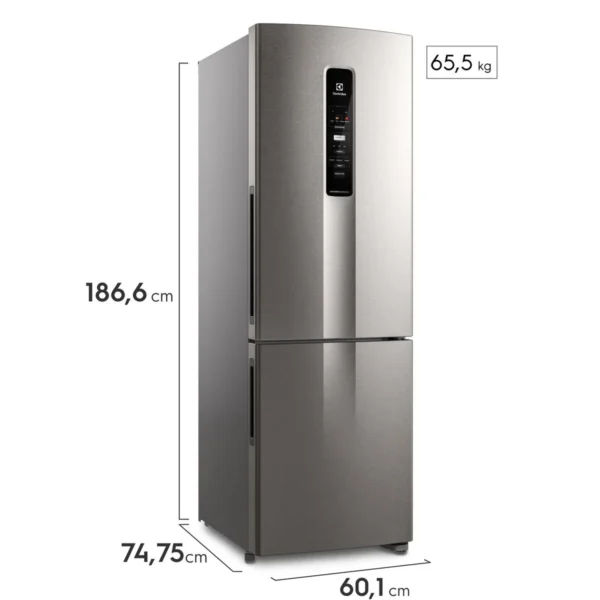 NEVERA ELECTROLUX BOTTOM FREEZER 400L SILVER - Imagen 3