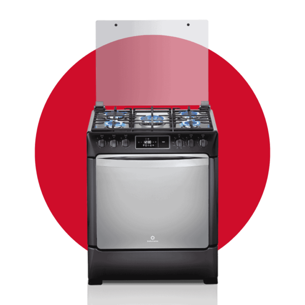 COCINA NIZA 5 QUEMADORES NEGRA 30″