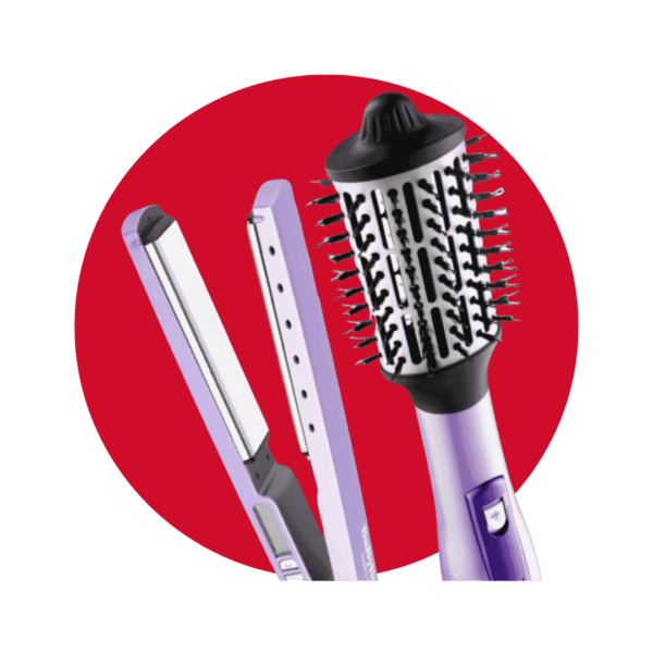 Combo Cepillo Secador 2.5″ y Plancha Iónica 1¼» BaBylissPRO