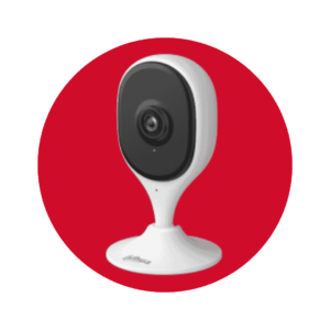 Cámara de red Wi-Fi en forma de cubo y foco fijo para interiores de 3 MP