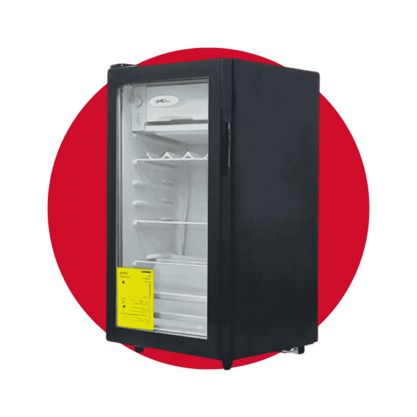 VITRINA EXHIBIDORA MINI WALKER 120LTS NEGRA 5.5P