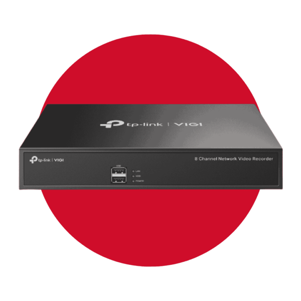NVR 8CH CAPACIDAD 80/60MBPS 1HDD
