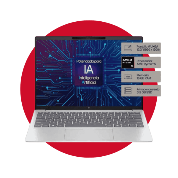 NOTEBOOK HP PAVILION AERO AMD RYZEN 5 - 16GB - W11