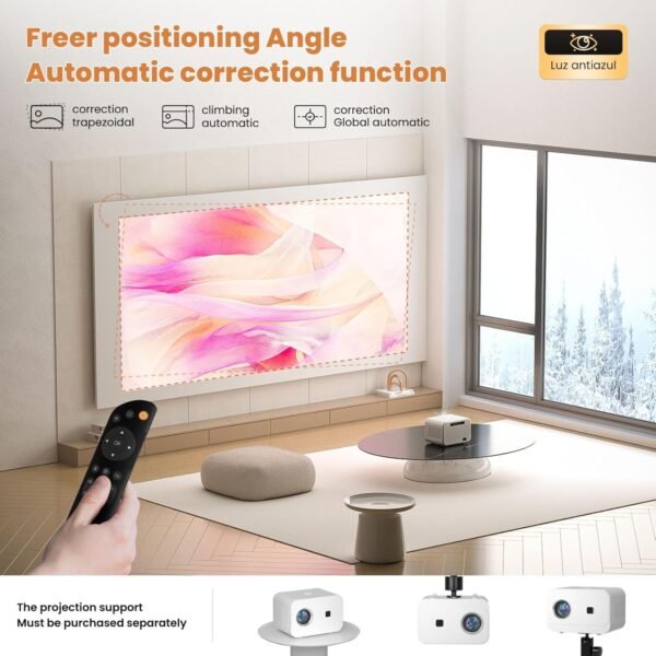 PROYECTOR SMART 36"-150" PARLANTE INCLUIDO WIFI BLUETOOTH - Imagen 5
