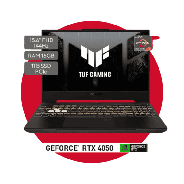 NOTEBOOK ASUS TUF GAMING A15 AMD RYZEN 7 7735HS - 16GB - RTX4050