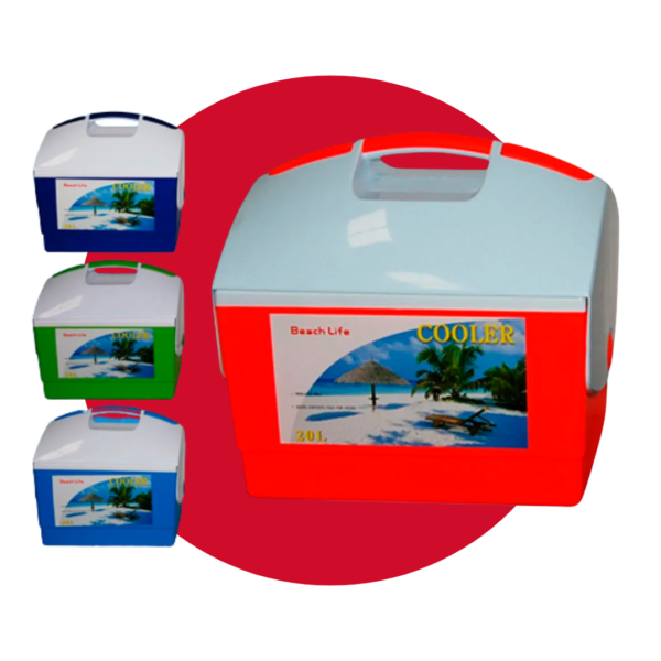HIELERA PLASTICA 20L COLORES SURTIDOS