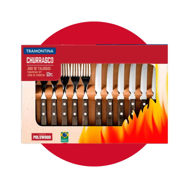 CUBIERTO TRAMONTINA PARA ASADO X12 PZS