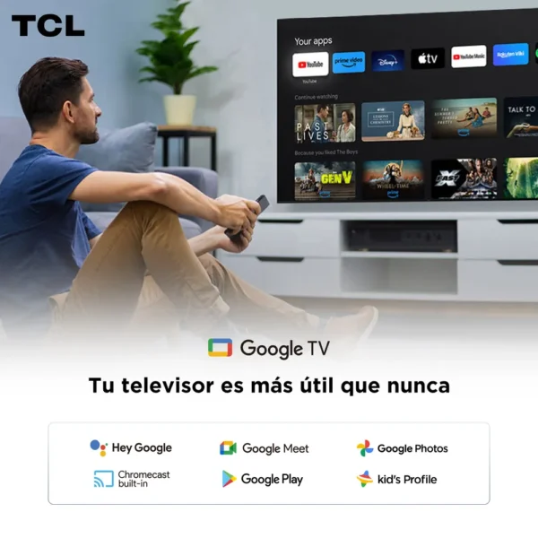 TELEVISOR 43 TCL 4K GOOGLE TV - Imagen 4