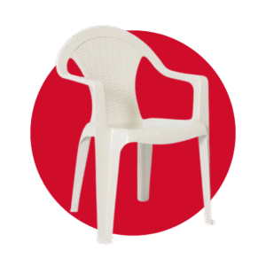 SILLA RATAN CON BRAZOS GLAMOUR BEIGE