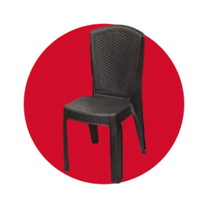 SILLA RATAN LUX SIN BRAZOS CAFE