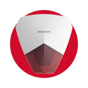SIRENA CABLEADA CON LUZ ROJA HIKVISION