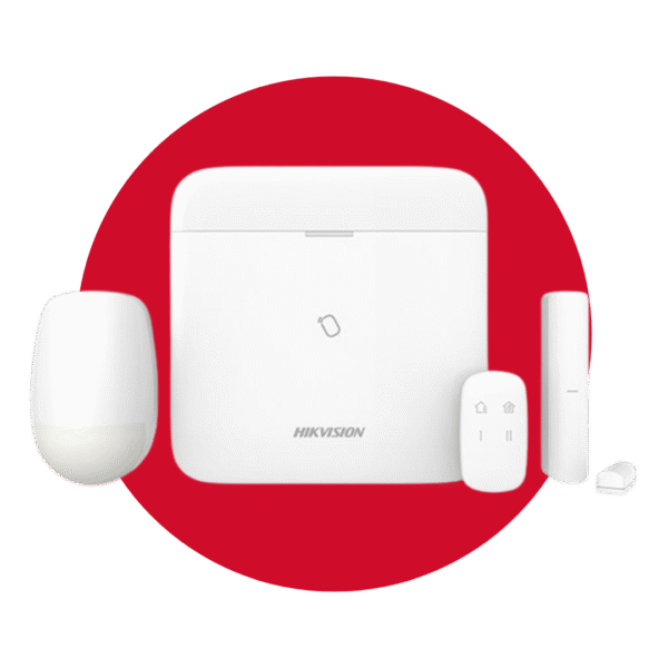 KIT DE CENTRAL DE ALARMA INALAMBRICA 48 ZONAS WIFI HIKVISON