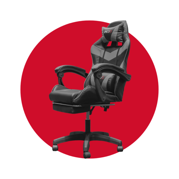 SILLA GAMER DE STREAMING GRIS