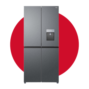 NEVERA TCL QUARDOOR 460L Galaxy/Invrter CROMADA