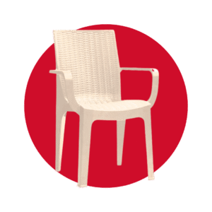 SILLA RATAN CORSA PICA CON BRAZOS BEIGE