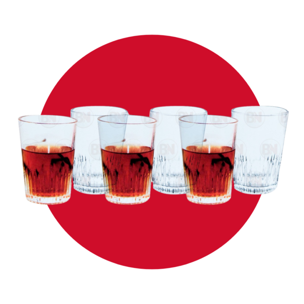 SET DE VASOS CASPIAN 6 PIEZAS 255ML