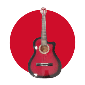GUITARRA PRIMER 608WS-PCG12CEQ#37 VINO SOMBREADO ELECTROACUSTICA