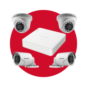 Kit Hikvision 4 camaras con grabador económico