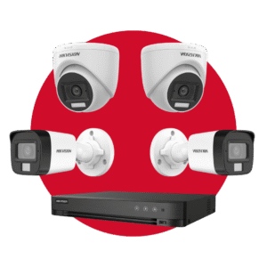 Kit Hikvision 4 camaras con grabador digital