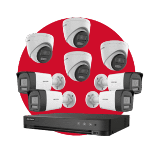 Kit Hikvision 8 camaras con grabador digital y audio doble vía
