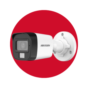 Cámara minibala fija con audio, luz e híbrido inteligente de 2 MP