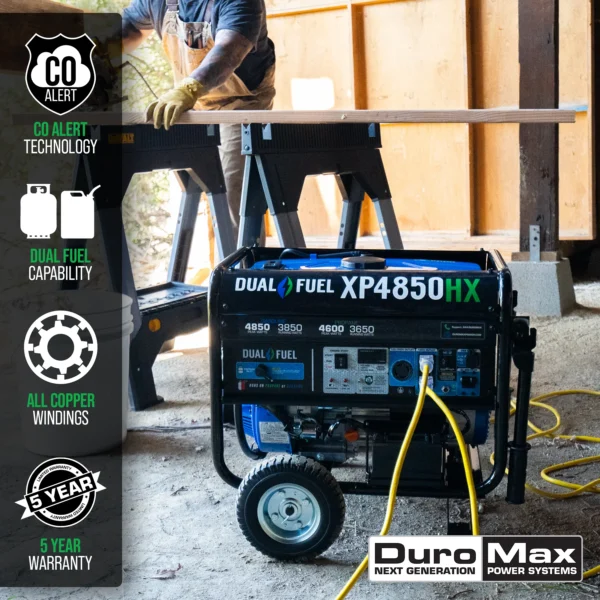 GENERADOR DUAL DUROMAX 4850W - Imagen 2