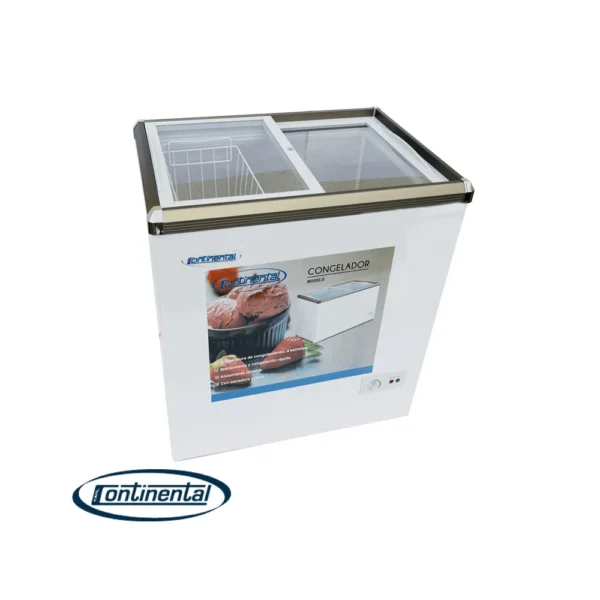 CONGELADOR CONTINENTAL TAPA DE VIDRIO 440LTS - Imagen 2