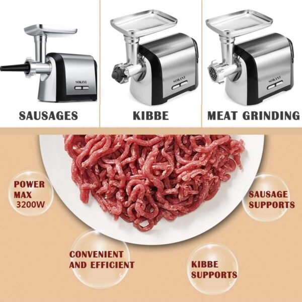 MOLINO DE CARNE SOKANY 3200W - Imagen 3
