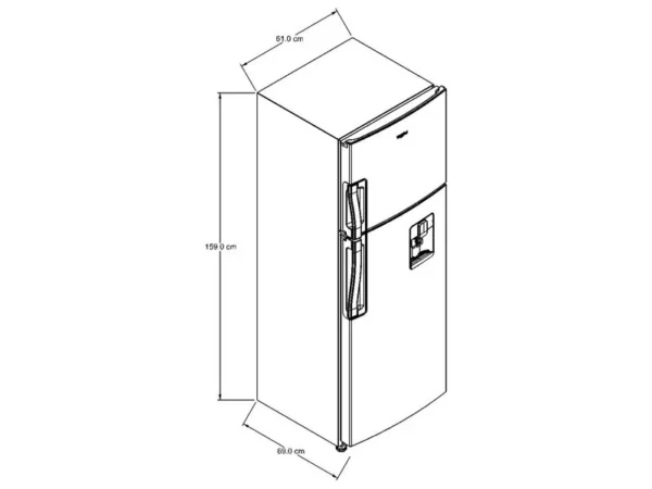 NEVERA WHIRPOOL 264 Litros Top Mount Xpert Flow - Imagen 6