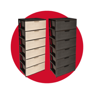 CAJONERA SUPREMA RATAN 6 P (COLORES)