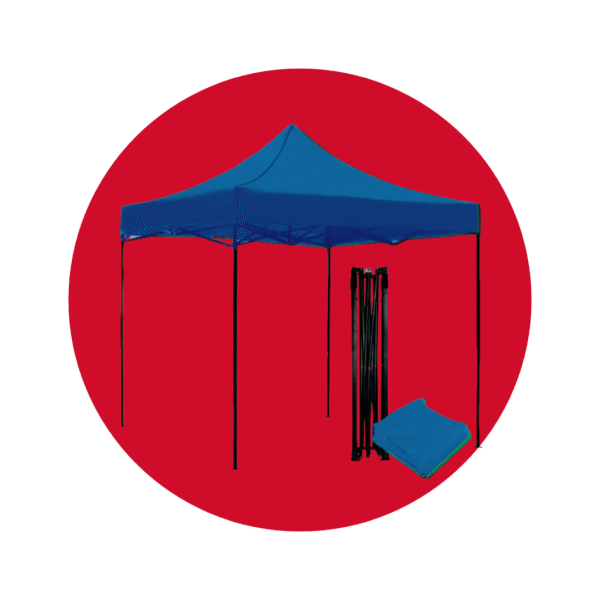 CARPA AZUL PLEGABLE 3X3 METROS