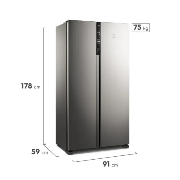 NEVERA ELECTROLUX SIDE BY SIDE 442LTS - Imagen 2