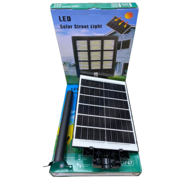 LAMPARA CON PANEL SOLAR TENON 800 W - Imagen 2