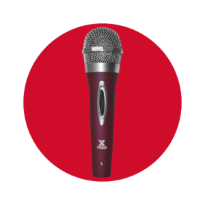MICROFONO AMERICAN STAR ROJO METALICO