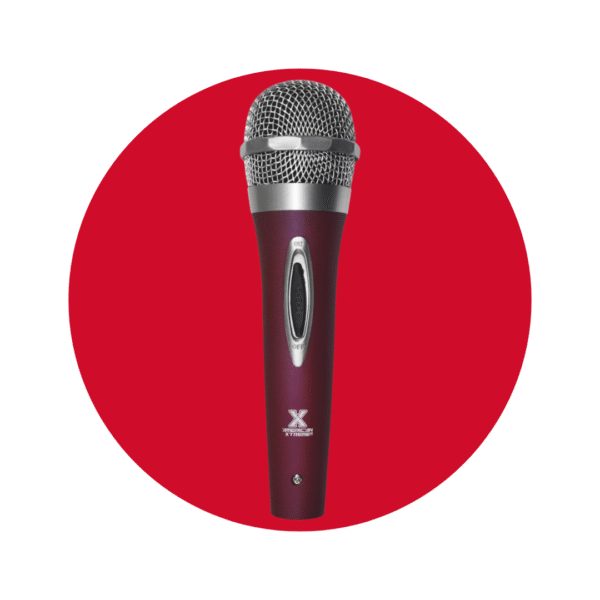 MICROFONO AMERICAN STAR ROJO METALICO