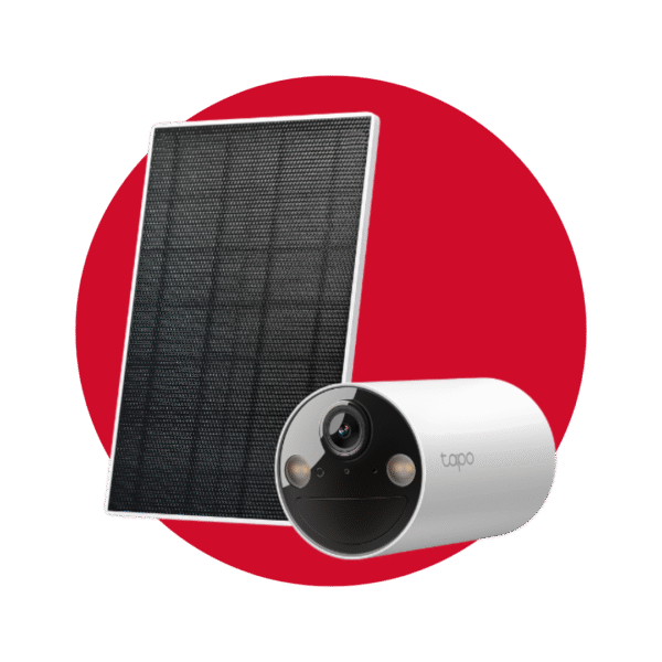 Kit de cámara de seguridad con energía solar