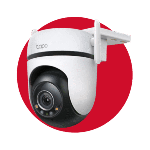 Cámara de seguridad Wi-Fi con panorámica e inclinación para exteriores