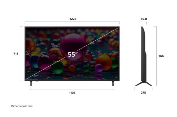 SMART TV LG 55" THINQ AI - INTELIGENCIA ARTIFICIAL / 4K UHD - Imagen 2