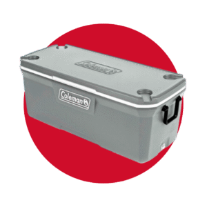 HIELERA PLASTICA COLEMAN GRIS 150QT