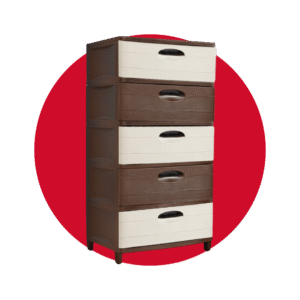 CAJONERA PICA SUPER MADEIRA 5P CAFE/BEIGE