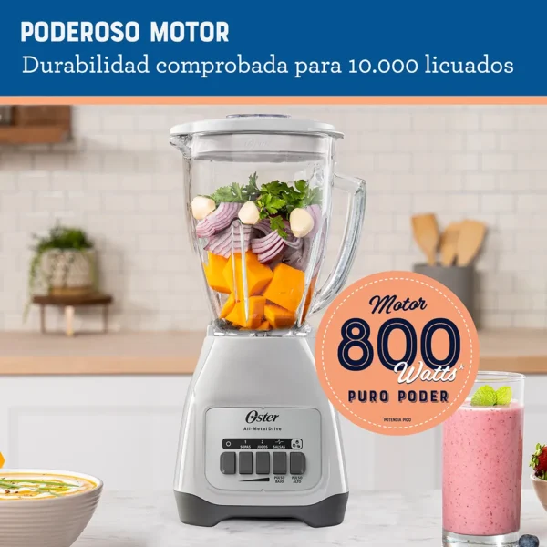 Licuadora Oster® 2 velocidades más pulso y vaso de vidrio - Imagen 3