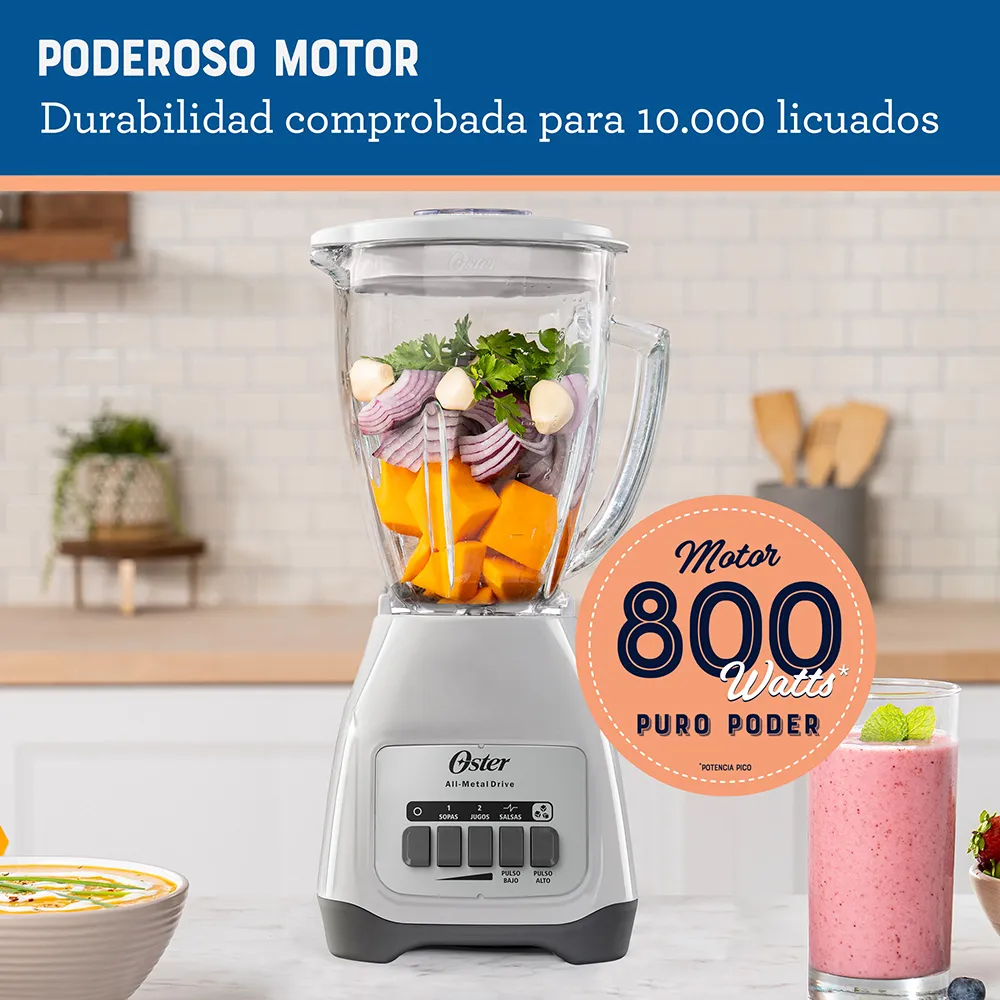 Licuadora Oster® 2 velocidades más pulso y vaso de vidrio - Imagen 3