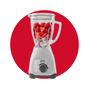 Licuadora Oster® con vaso de vidrio y control de perilla 2 Velocidades